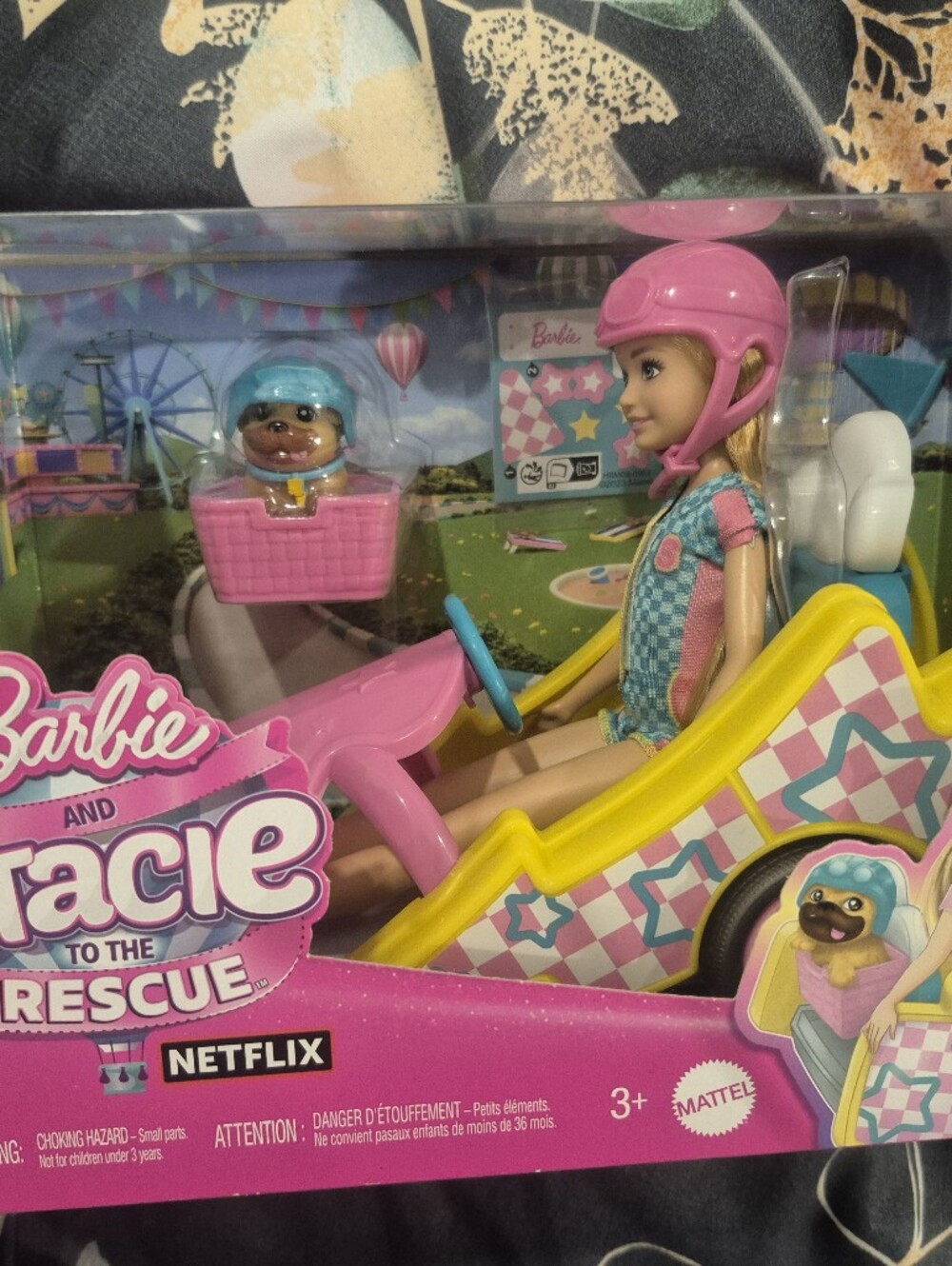 Barbie Pink and Teal Go-Kart Playset with Pet Accessory